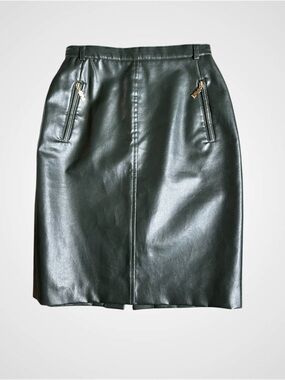 Mondi Vegan Leather Skirt, Small